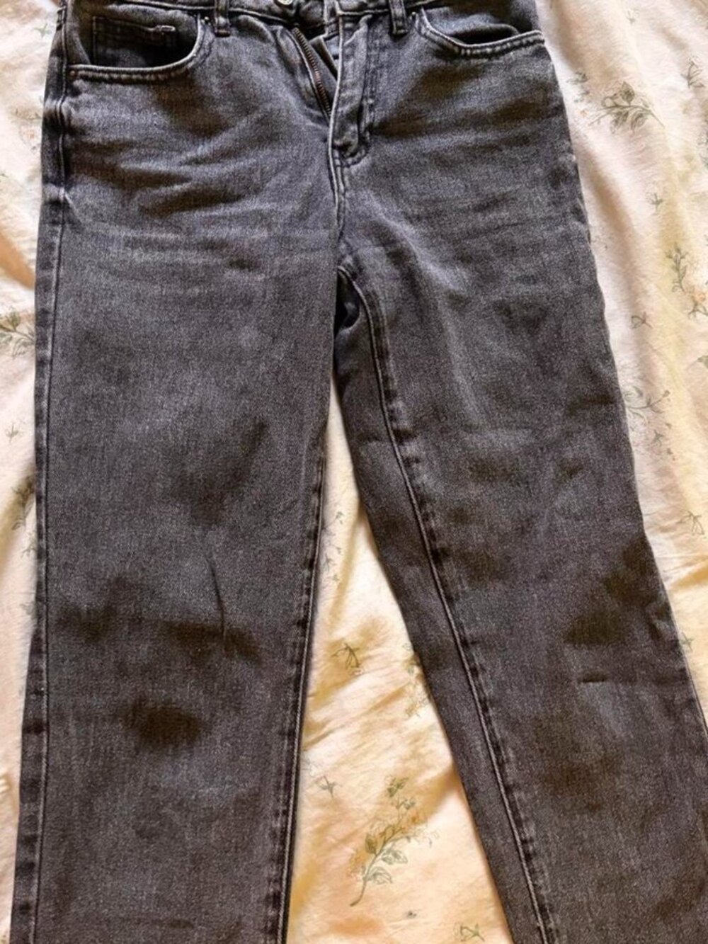 Pacsun Black high-waisted straight-leg jeans
